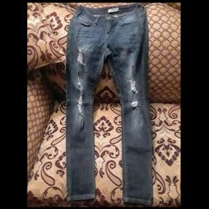 Indigo Distressed Jeans